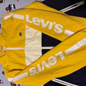 Levi's Yellow and Cream Windbreaker